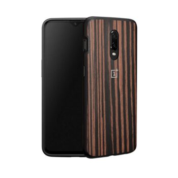 OnePlus 6T Ebony Wood Bumper Case