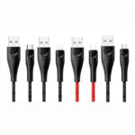 USAMS US-SJ399 U41 Micro/Type-C/Lightning Braided Data and Charging Cable