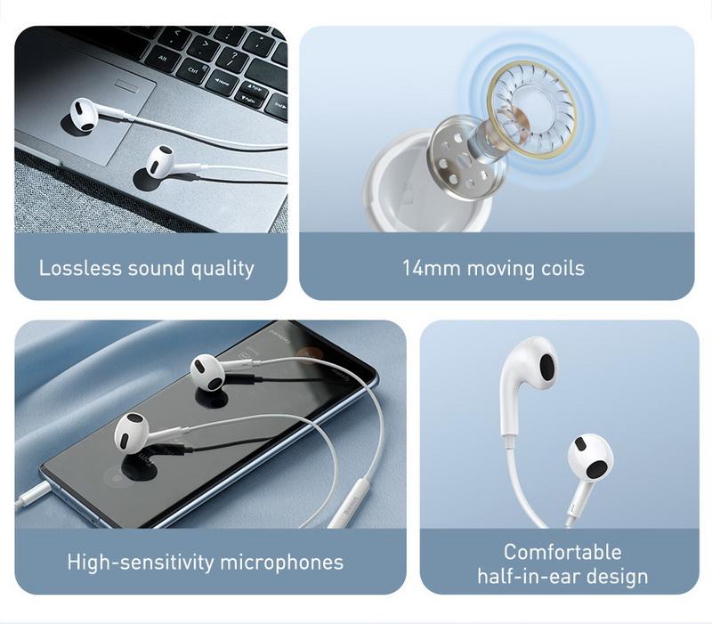 Baseus Encok H17 Wired 3.5Mm In-Ear Earphone