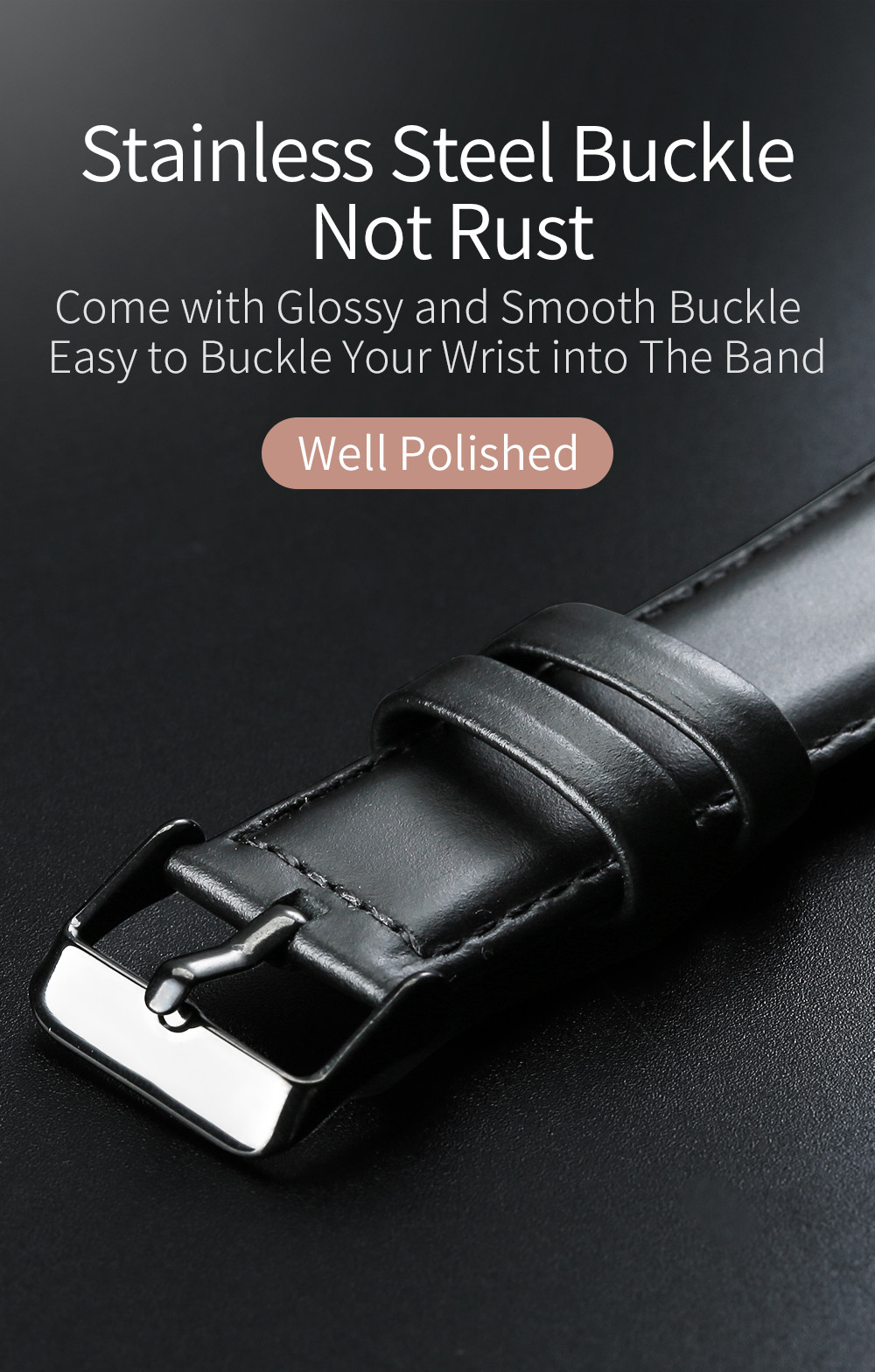 DUX DUCIS Genuine Leather Strap for iWatch 42/44/45mm
