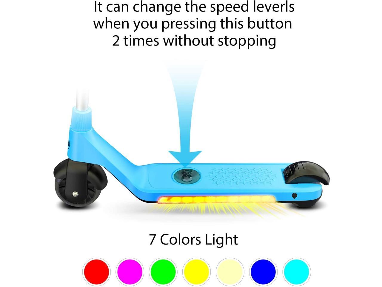 Gyroor Rechargeable Electric Scooter for Kids/Teens/Boys/Girls Lightweight and Adjustable Handlebar