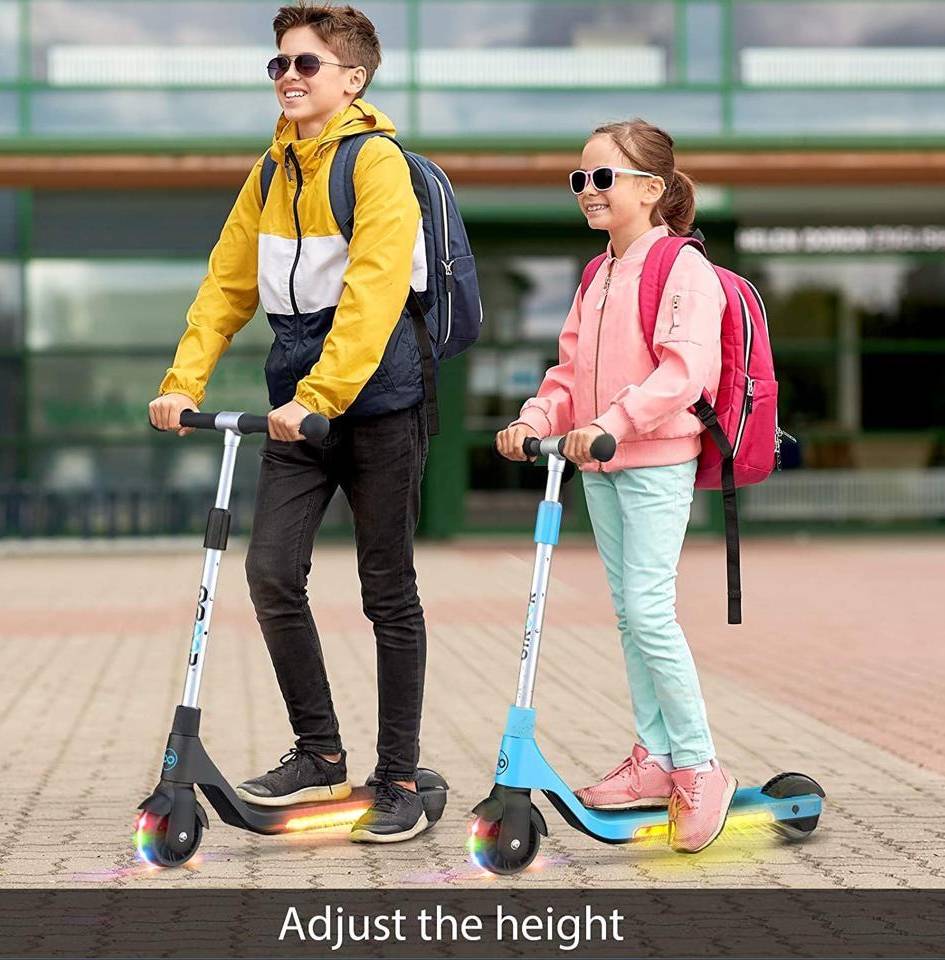 Gyroor Rechargeable Electric Scooter for Kids/Teens/Boys/Girls Lightweight and Adjustable Handlebar