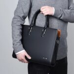 Oyixinger-Leather-Business-Casual-Briefcase-Bag-Large-Capacity-Handbag-Shoulder-Bag-for-13-14-Inch