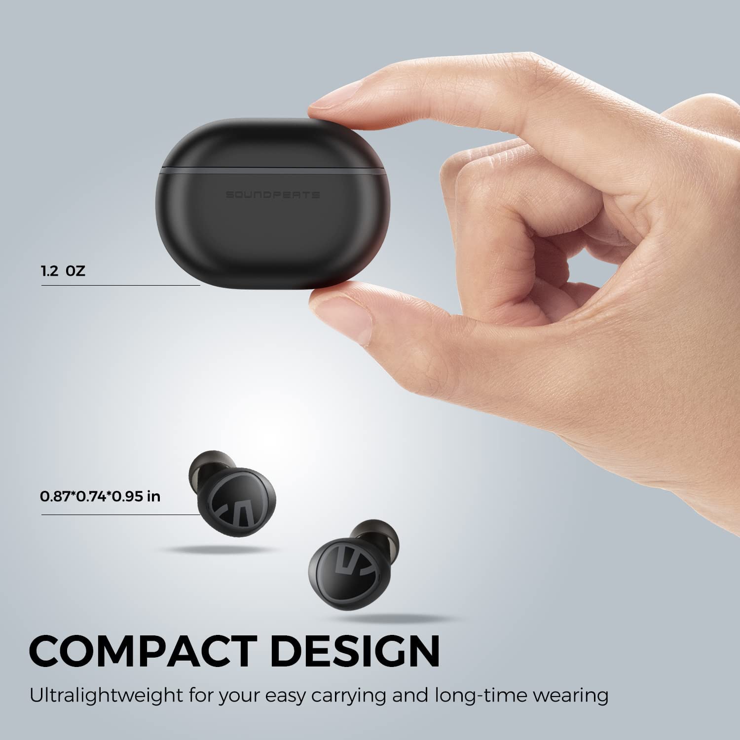 SoundPEATS Mini Bluetooth Wireless Earbuds