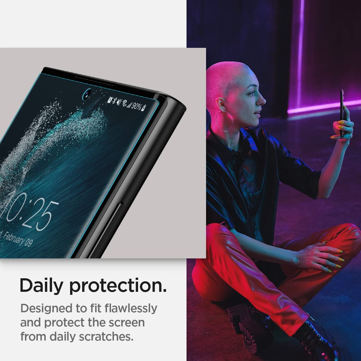 Spigen NeoFlex Screen Protector for Galaxy S22 Ultra (2022) [2 Pack]