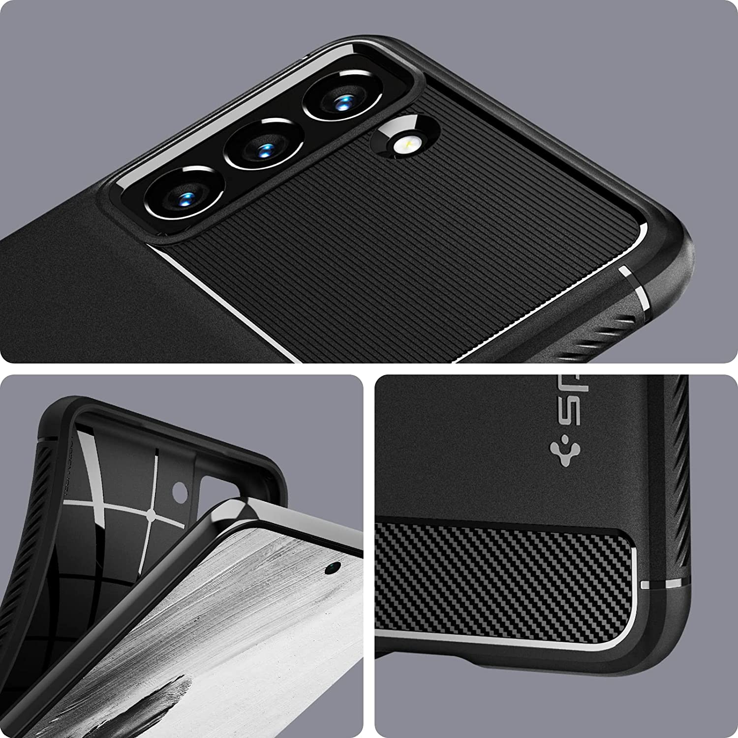 Spigen Rugged Armor Case for Galaxy S21 FE - Matte Black