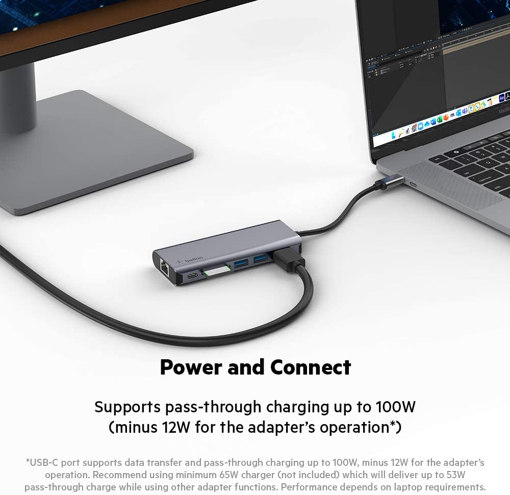 Belkin Connect USB-C 6-in-1 Multiport Adapter