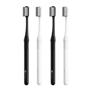 DR BEI 4Pcs Small Head Bamboo Joint Bass Toothbrush