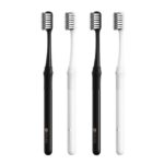 DR BEI 4Pcs Small Head Bamboo Joint Bass Toothbrush