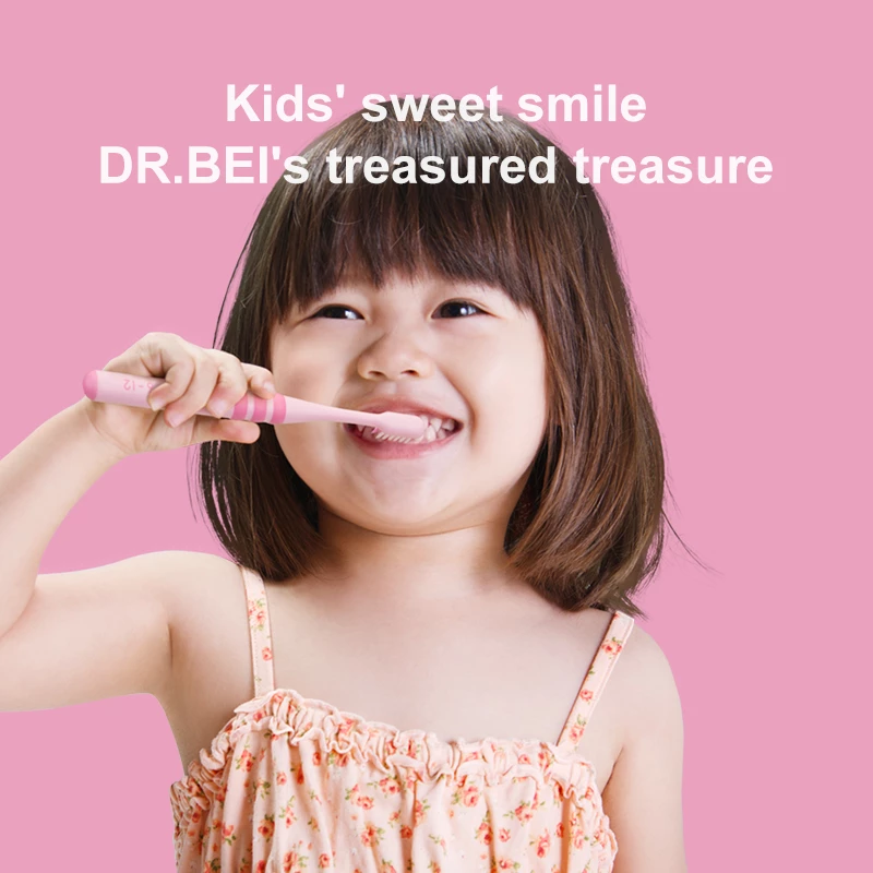 DR· BEI Kids Toothbrush Deep Clean Soft Sandwish-bedded Texture Dental Oral Care