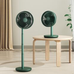 JISULIFE FA13P New Upgraded Oscillating Extendable Desk Fan 8000mAh Cordless Rechargeable 8000mAh Cordless Rechargeable Electronics