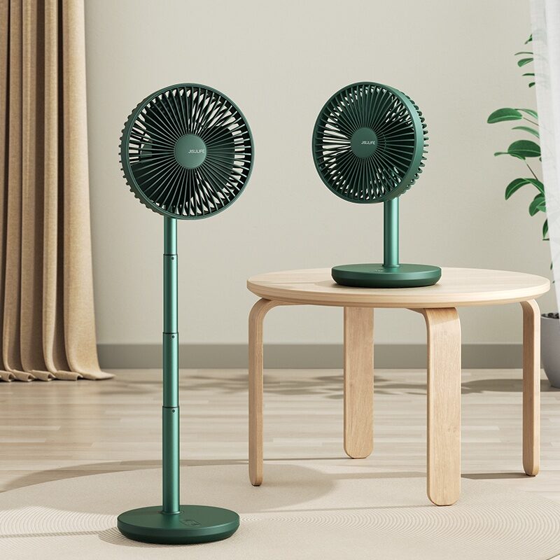 JISULIFE FA13P New Upgraded Oscillating Extendable Desk Fan 8000mAh Cordless Rechargeable seasonal Electronics