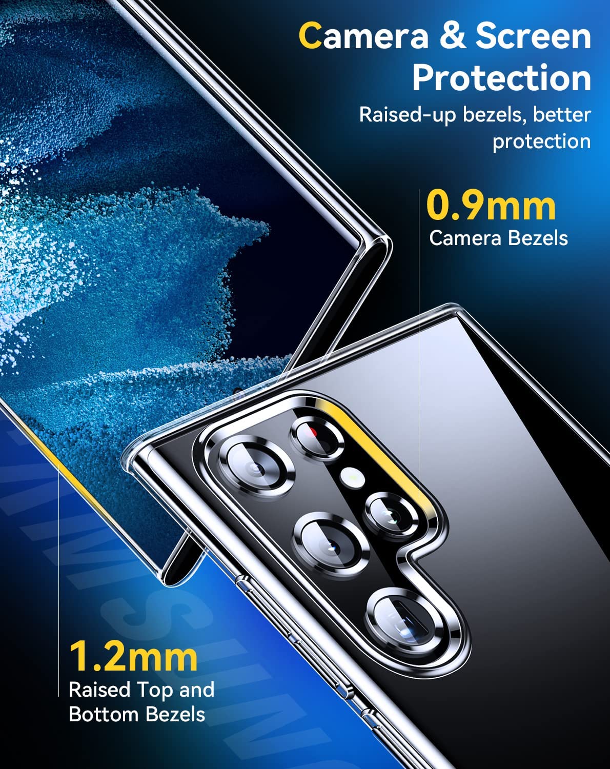 Kst Design Crystal Clear Soft Protection Case For Galaxy S22 Ultra