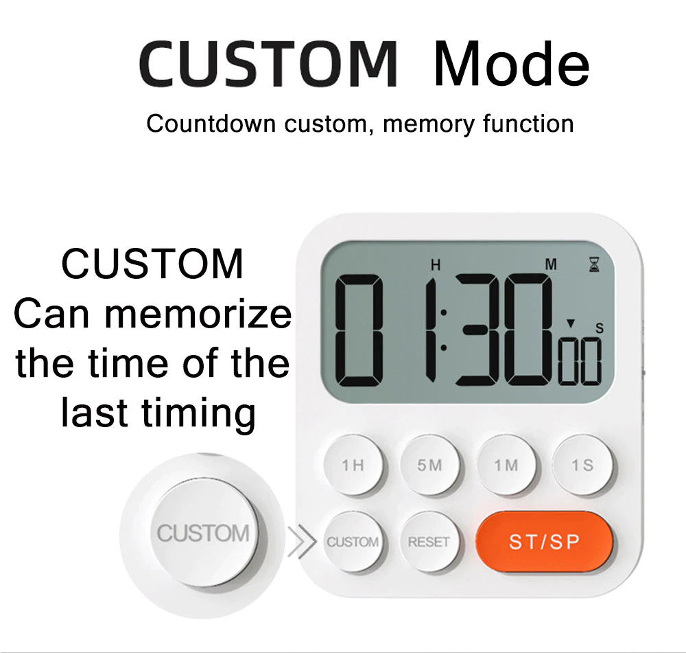 Magnetic Digital Kitchen Timer Cooking Alarm Counter Clock