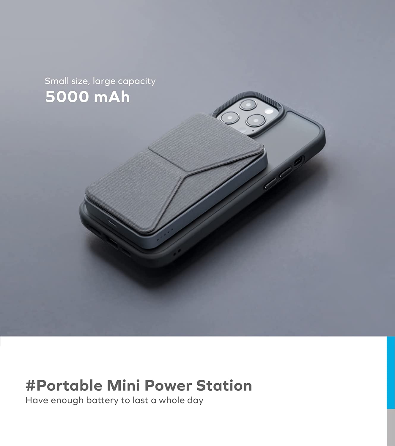 Momax Q.Mag Power5 5000mAh Magnetic Power Bank with Stand