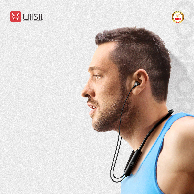 UiiSii BN22 Hanging Neck Wireless Bluetooth In-ear Headphones