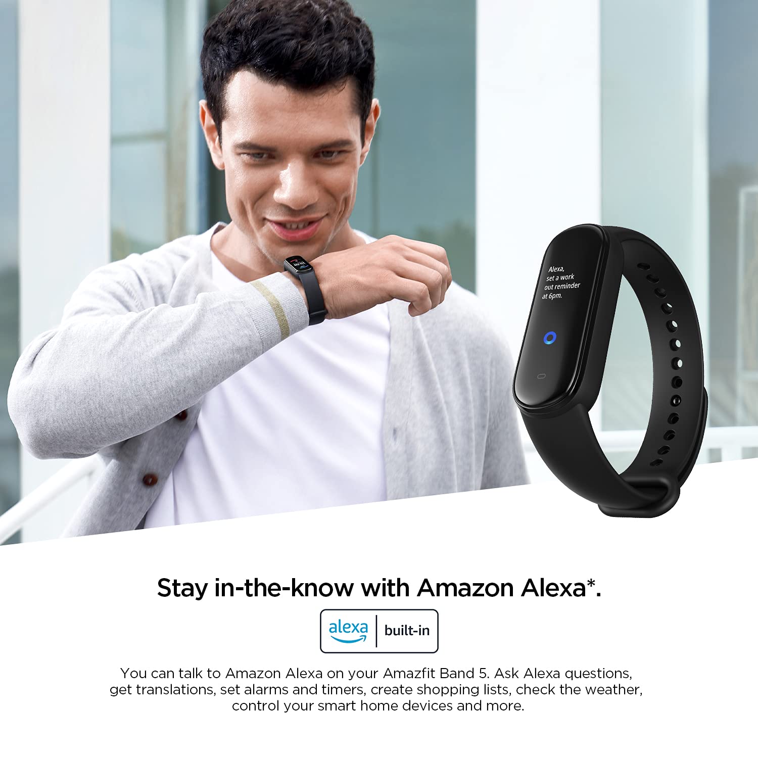 Amazfit Band 5 Activity Fitness Tracker with Alexa