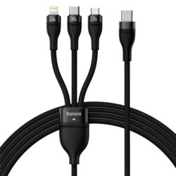 BASEUS Flash Series II 100W One-for-Three Type-C to Micro / Lightning / Type-C Fast Charging Cable Cable