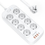 BlitzWolf BW-PC2 2500W Power Strip 8 AC 4 USB Fast Charging Station for All Device