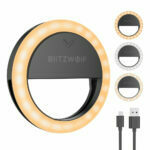 BlitzWolf BW-SL0 Pro Clip-on Ring Fill Mini Portable Selfie Lights 600mAh 1000 Lumens with High Brightness1