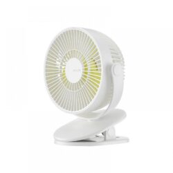 JISULIFE FA29A Rechargeable Clip on Desk Fan 4 Speed Modes Clip Electronics