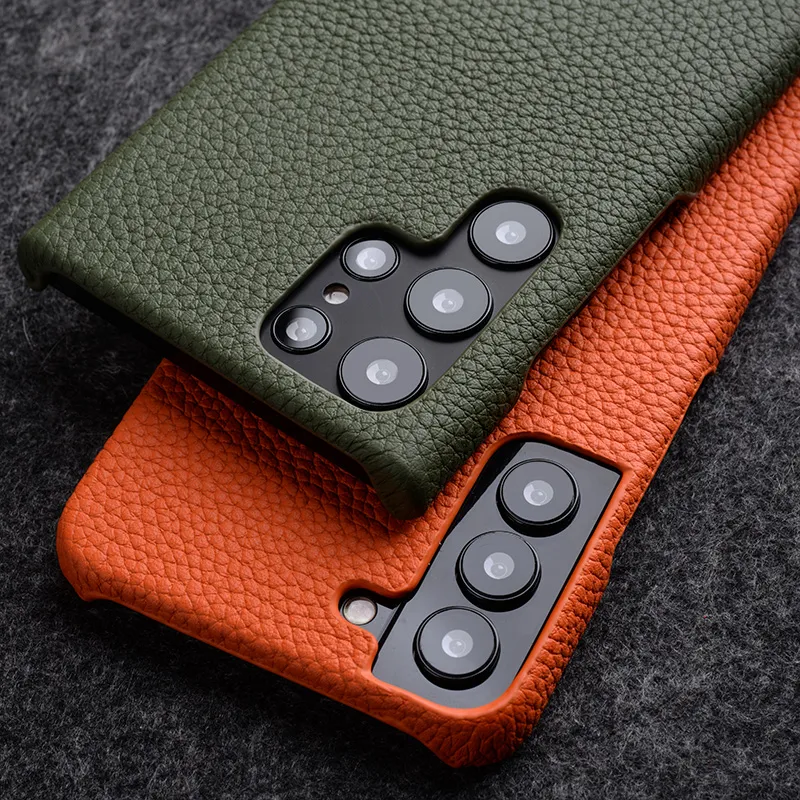 Melkco Premium Genuine Leather Case for Galaxy S22 Ultra