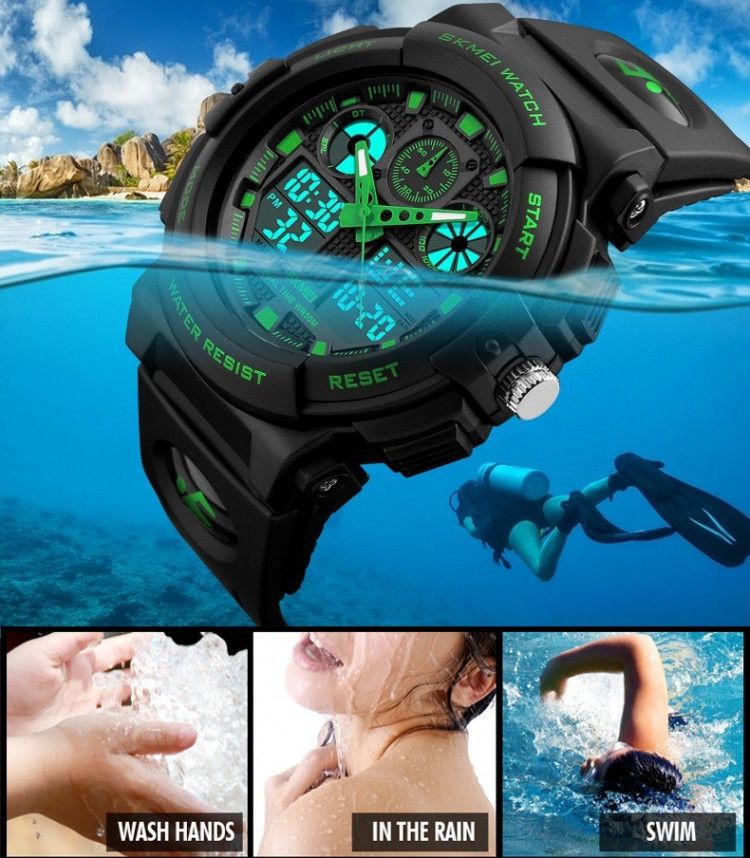 SKMEI 1270 Dual Display Waterproof Men’s Sports Watch