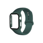 Silicone Full Cover Strap Screen Protector Case for iWatch 44 / 45mm