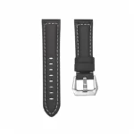 Silicone Leather Watch Band Replacement Strap for 20mm / 22mm