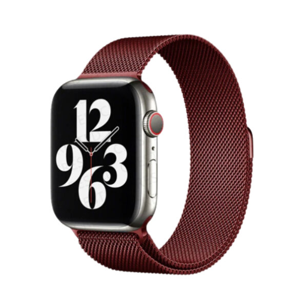 Stainless Steel Magnetic Milanese Loop Band Strap for Apple Watch 42 / 44 / 45mm