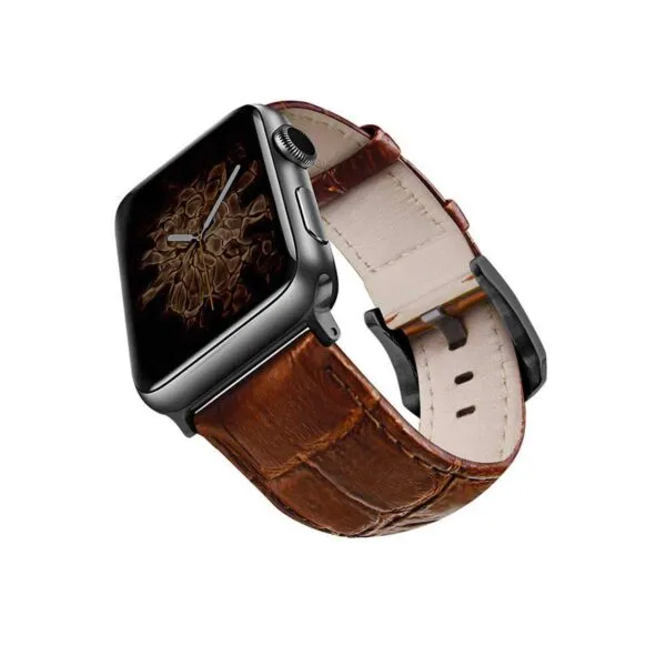 Viva Madrid Montre Crox Leather Strap For Iwatch 42 / 44 / 45 / Ultra 49 Mm Flash Sale