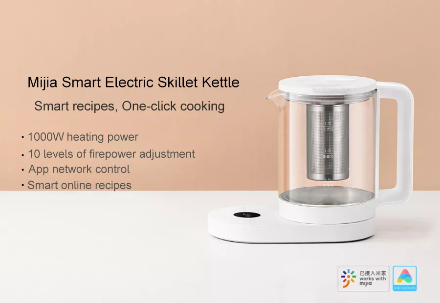 Xiaomi Mijia Multifunctional Smart Electric Skillet Kettle 1.5L with App Control for Home