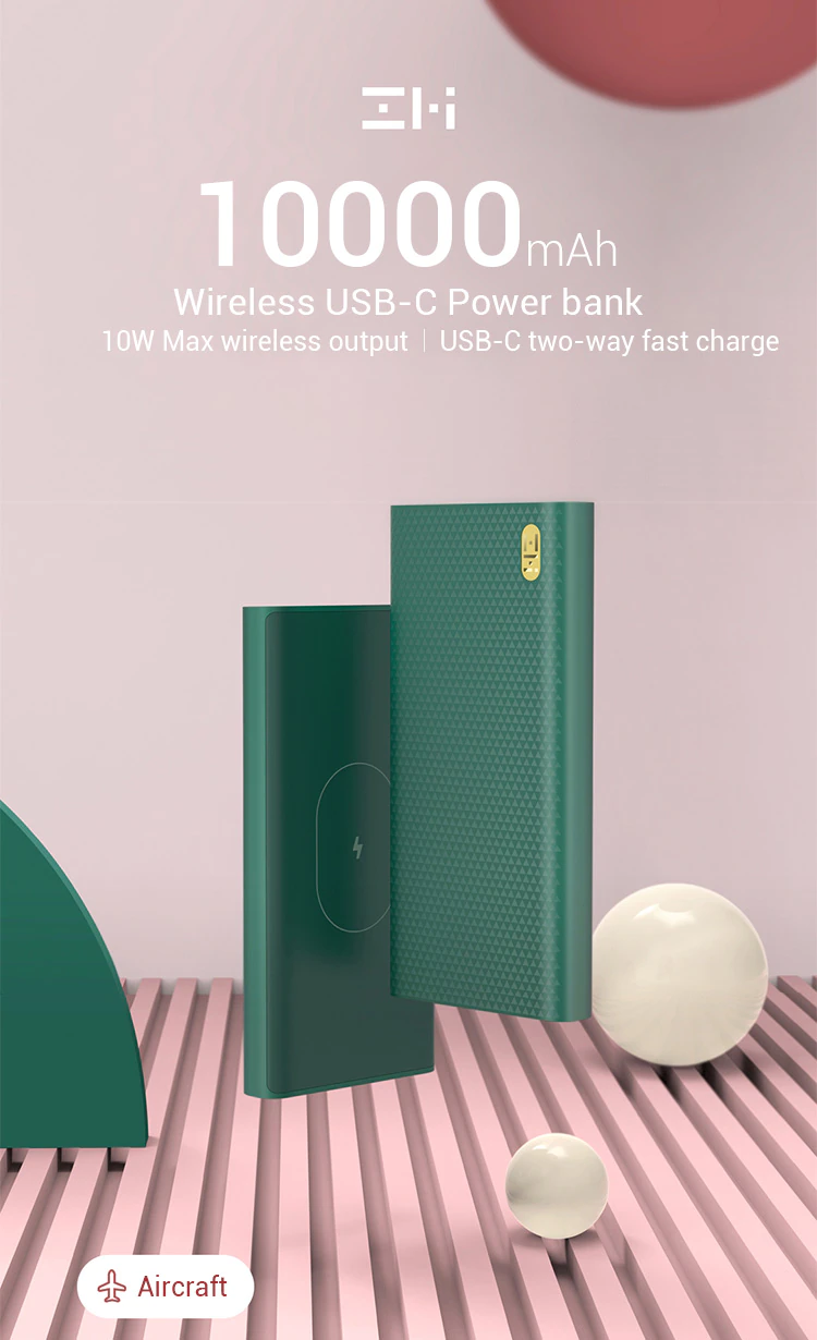 Xiaomi ZMI WPB01 10000mAh Wireless Power Bank