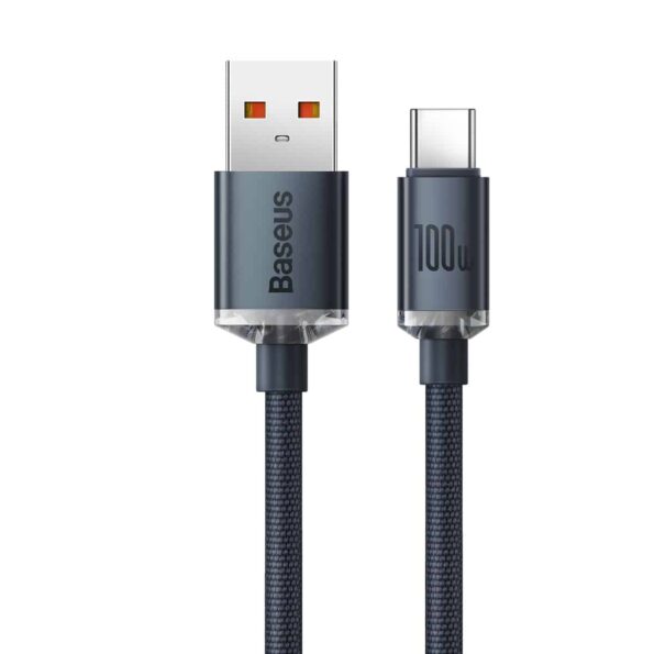 Baseus USB to Type-C 100W Crystal Shine Series Fast Charging Data Cable 2m