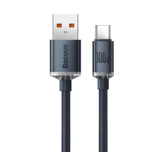 Baseus USB to Type-C 100W Crystal Shine Series Fast Charging Data Cable 1.2m Cable
