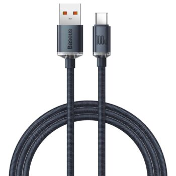 Baseus USB to Type-C 100W Crystal Shine Series Fast Charging Data Cable 2m