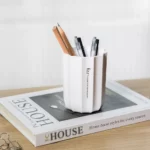 Fizz Simple Fashion Prismatic Pen Holder ABS Multifunction Potted Makeup Brush Holder2