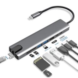 Green Lion 8 Ports USB-C HDTV Multifunction Adapter latest Computer & Office