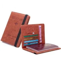 Charm RFID Vintage Multi-Function PU Leather Passport Covers Holder Wallet Case latest Bags | Sleeve | Pouch