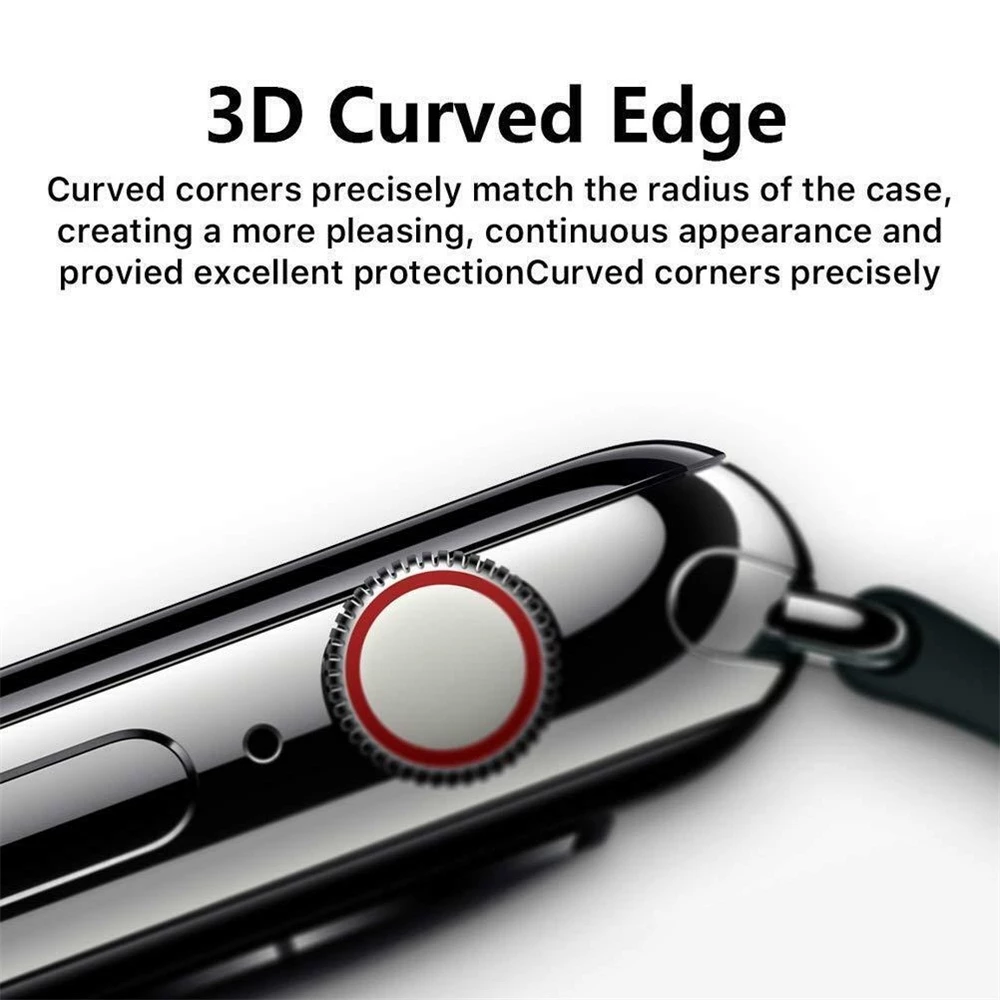 KUZOOM 3D Curved Screen Protector for iWatch 44 / 45mm