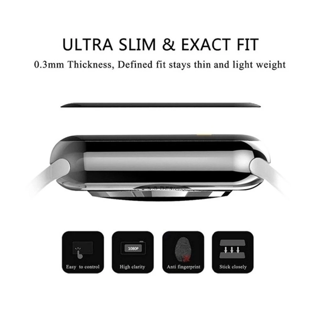 KUZOOM 3D Curved Screen Protector for iWatch 44 / 45mm