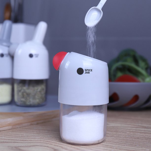 Kitchen Multi-Function Spoon Cover One Seasoning Bottle Moisture Proof Spice Jar