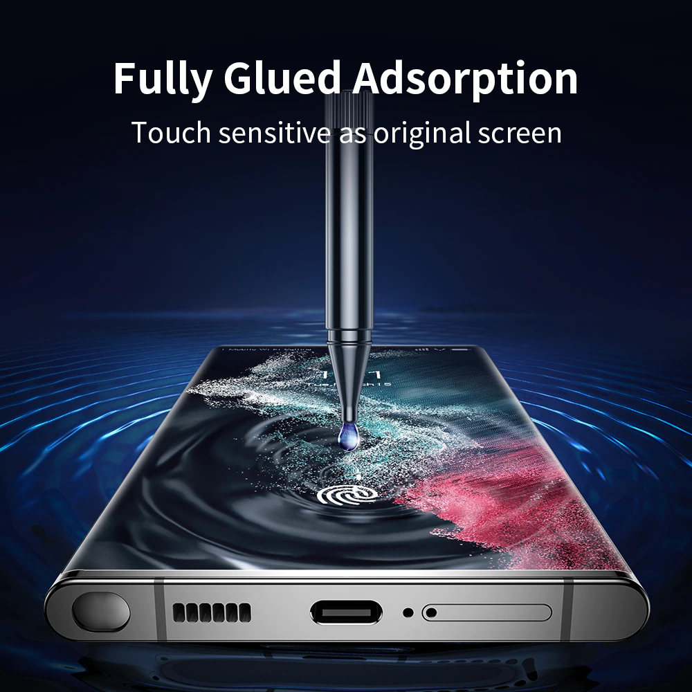 SmartDevil Full Glue UV Tempered Glass for Samsung Galaxy S22 Ultra