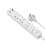 WiWU PD 20W Smart Power Strip With 3 USB – 1 USB-C – 4 AC Ports UK Plug Power Strips