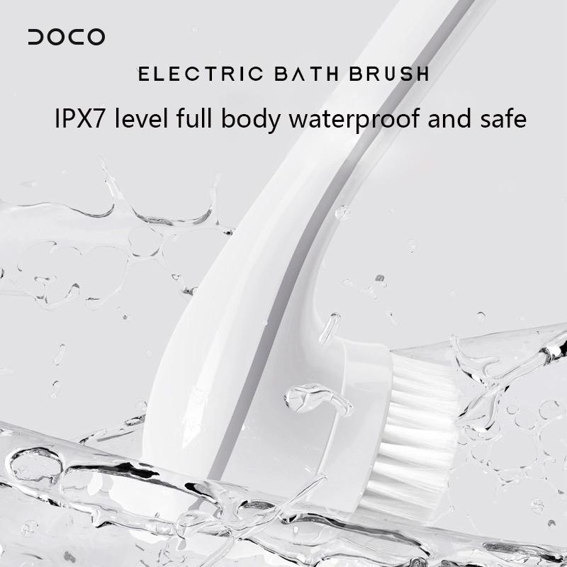 Xiaomi Doco Electric Bath Brush Long Handle Waterproof Rechargeable Cleaning Brush