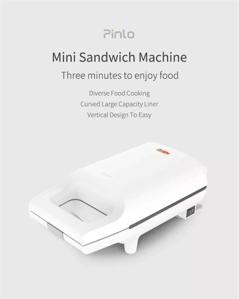 Xiaomi Mijia PINLO Mini Sandwich Maker Machine Multicookers Toasters