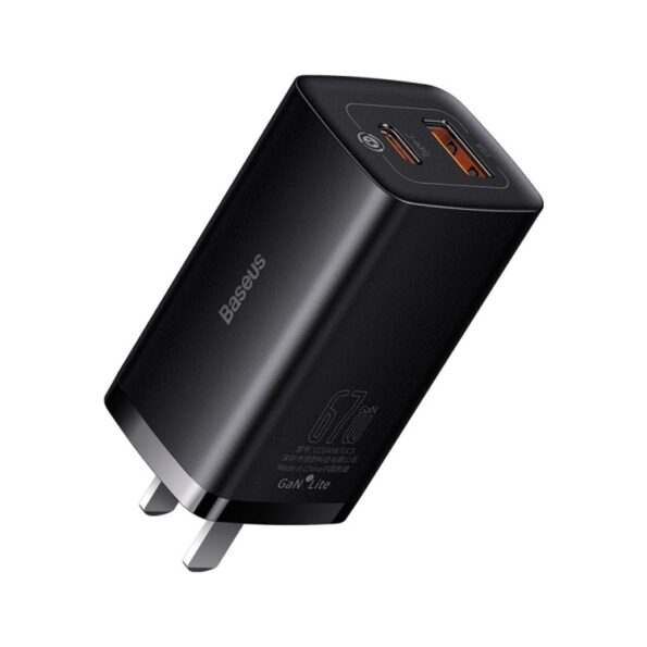 Baseus 67W GaN3 Lite Fast Charger Type-C Usb-A Dual Output