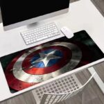 Captain America Shield Mouse Pad Large Anti-slip Laptop Keyboard Desk Table Gaming Pads Mat