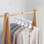 ECOCO 5 in 1 Clothes Rack Multifunction Shelves Wardrobe Magic Clothes Hanger Coat Storage Organizer