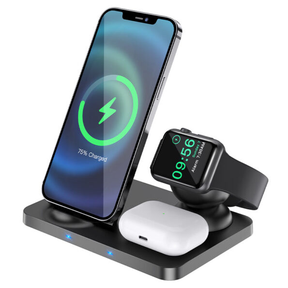 Hoco CW33 3 in 1 Wireless Charger 15W Fast Charging Station